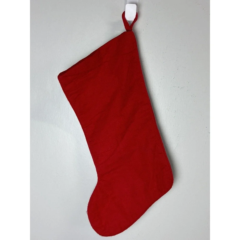 Needlepoint Christmas Stocking Snowman GUC